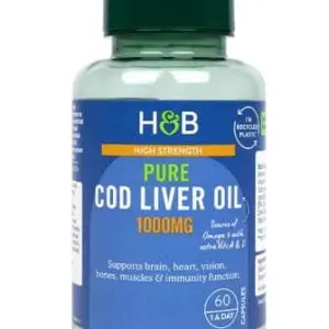 Hollad & Barrett  Cod Liver Oil 1000 mg With Omega 3 60s