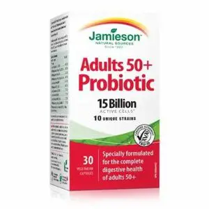 JAMIESON ADULT 50+ PROBIOTIC COMPLEX VEGETARIAN CAPSULES 30S