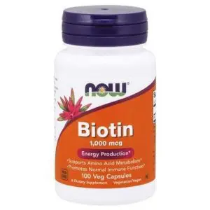 Now Biotin 1000mg Capsules 100s