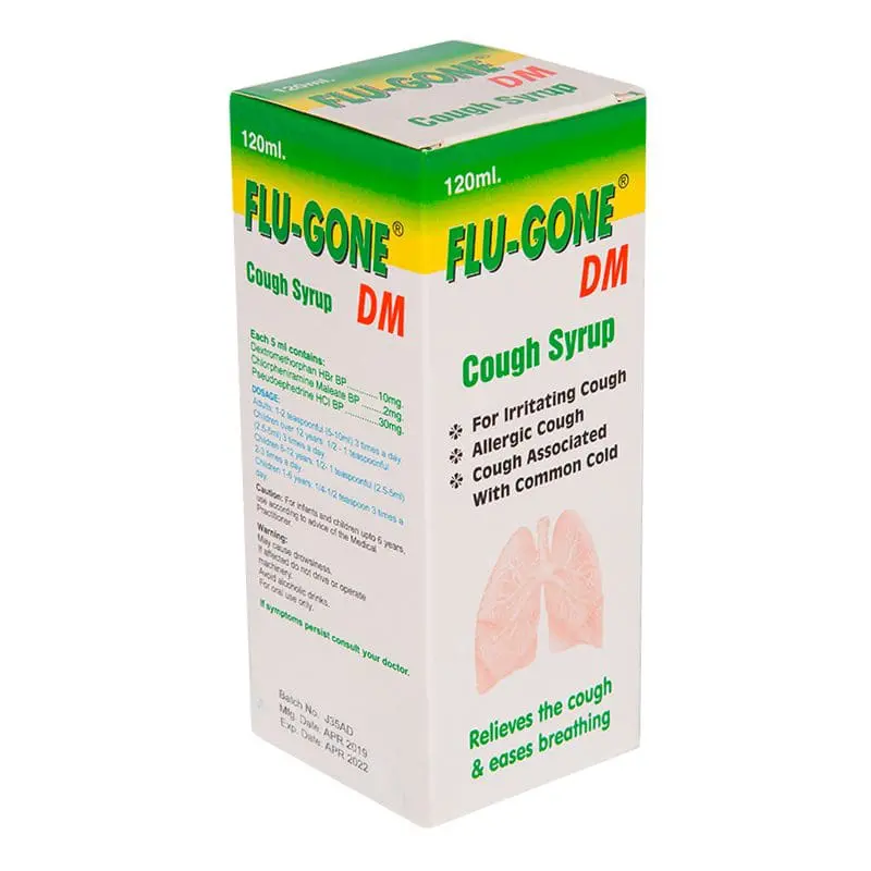 Flugone Dm Cough Syrup 120Ml