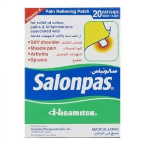 Salonpas Pain Relieving Patch 20S (6.5Cm *4.2Cm)