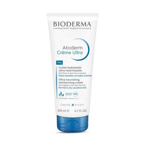 Bioderma Atoderm Ultra Nourishing Cream For Moisturising Dry Skin 200Ml