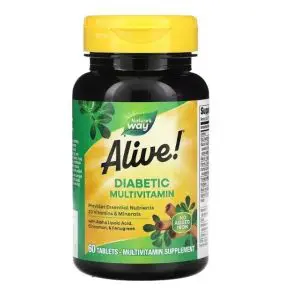 Natures Way Alive Diabetic Multivitamin Gummies 60S