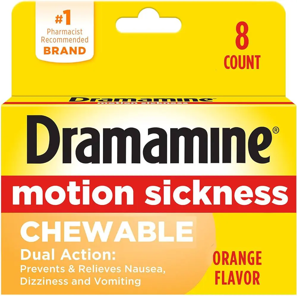 Dramamine Motion Sickness Dual Action Chewable Tablets  8S