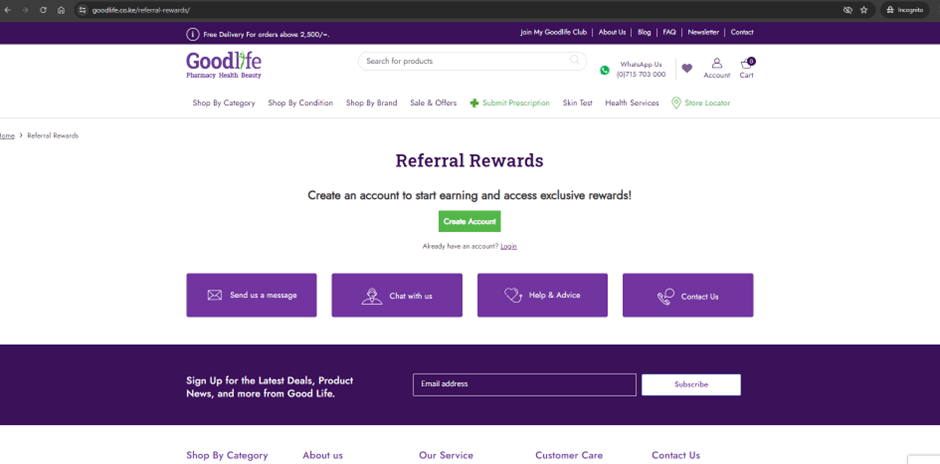 Refer a Friend step 2