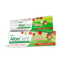 Aloe Dent Childrens Toothpaste - Strawberry Flavour 50Ml