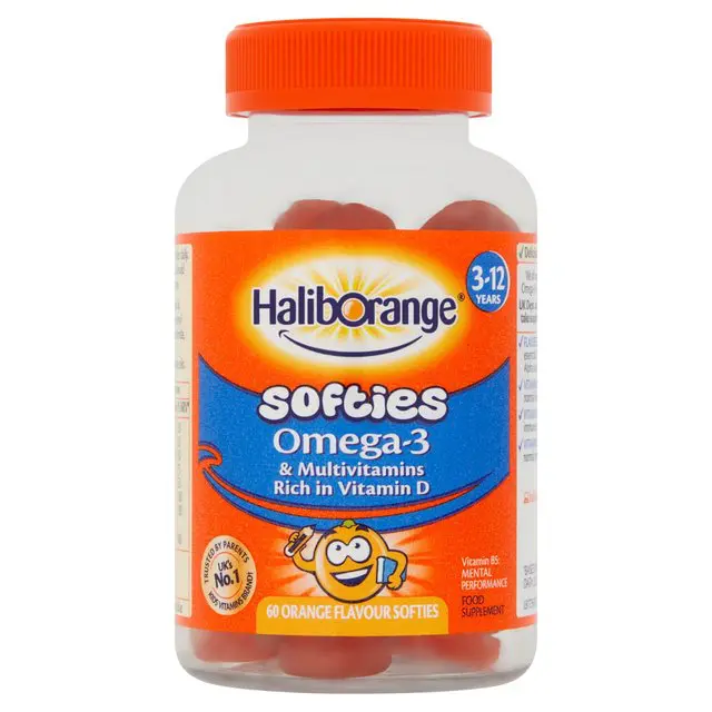 Haliborange - Omega 3 & Multi Orange Softies 30'S  3 - 12 Yrs