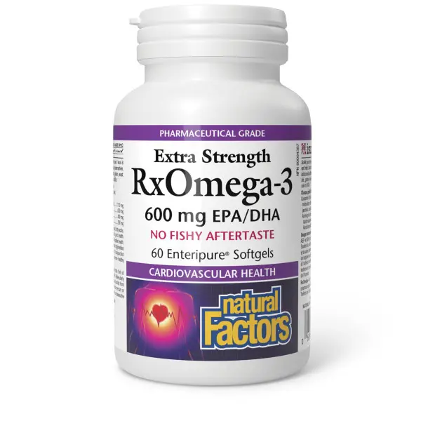 Natural Factors Rxomega 3 Etra Strength  600Mg Esg 60S