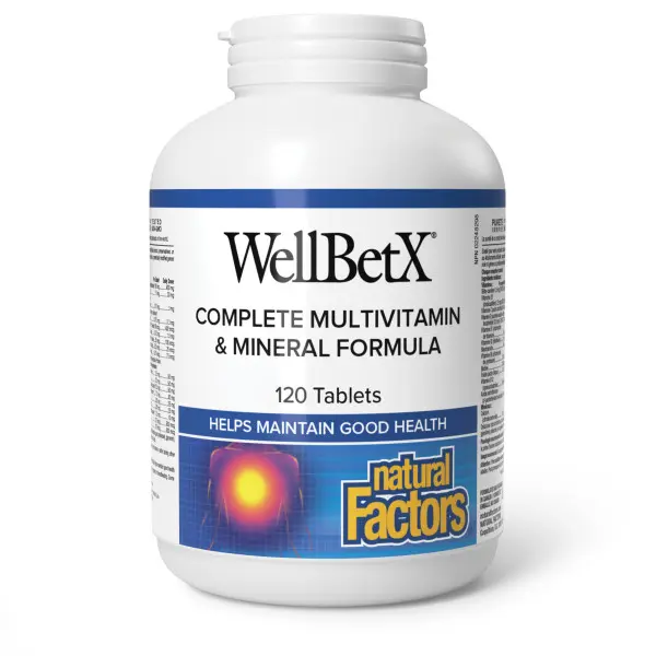 Natural Factors Welbetx  Complete Multivitamin & Mineral Formula 120s