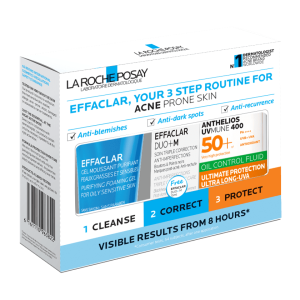 La Roche- Posay Effaclar Acnes Routine Kit 3 in 1